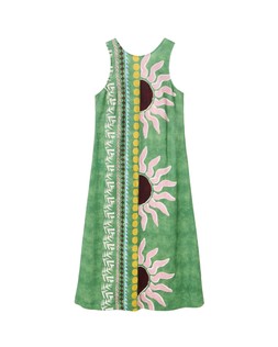 Oliver Bonas Green Summer Sun Placement Midi Dress £85
