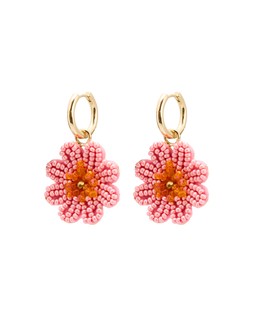 Oliver Bonas Jin Beaded Flower Drop Huggies £18