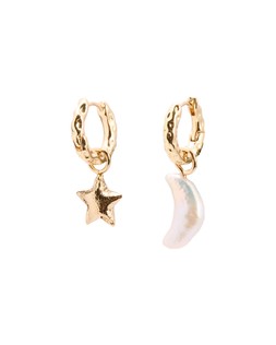 Oliver Bonas Kyla Star & Pearl Moon Drop Huggies £18