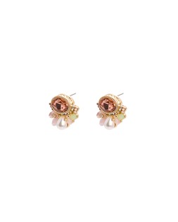 Oliver Bonas Laurie Faux Pearl & Bead Cluster Stud Earrings £16.50