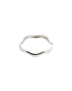Oliver Bonas Leighton Twisted Shiny Silver Tone Bangle £22