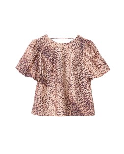 Oliver Bonas Leopard Print Puff Sleeve Top £55