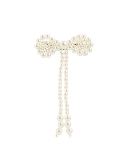 Oliver Bonas Mel Faux Pearl Bow Barrette £16
