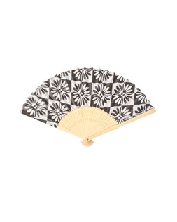 Oliver Bonas Mono Daisy Tile Printed Fan £8.50
