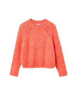 Oliver Bonas Orange Pointelle Detail Jumper £58
