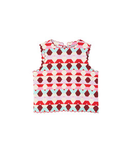 Oliver Bonas Red Geo Print Shell Top £55