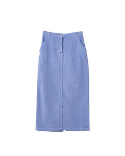 Oliver Bonas Sky Blue Cord Midaxi Skirt £65