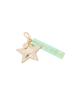 Oliver Bonas Star Green Glitter Keyring £14