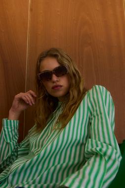 Oliver Bonas Stripe Pleat Shirt £55 Blue Stripe Wide Leg (15)