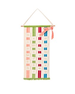 Oliver Bonas Velvet Stripe Advent Calendar £55