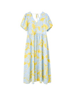Oliver Bonas Yellow Paradise Linen Mix Midi Dress £80