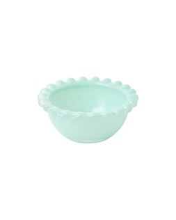 Pastel Blue Bobble Edge Glass Trinket Bowl £4.5
