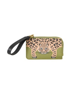 Sienna Green Leopard Card Holder £24