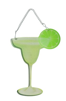 B&M GARDEN SS26 // BRIGHTS // COCKTAIL GLASS HANGING DEC // £4 //