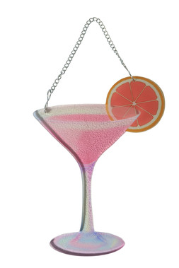 B&M GARDEN SS26 // BRIGHTS // COCKTAIL GLASS HANGING DEC // £4 //