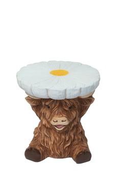 B&M GARDEN SS26 // HIGHLAND COW // HIGHLAND COW PLANT STAND // £15 //