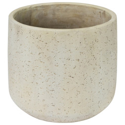 B&M GARDEN SS26 // PLANTERS, POTS & FOLIAGE // TAPERED CERAMIC PLANTER - MEDIUM // £5 //