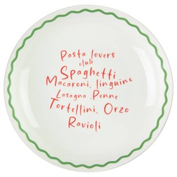 B&M HOME SS26 // TAPAS & PIZZA // LARGE PRINTED PASTA SERVE BOWL // £4 //