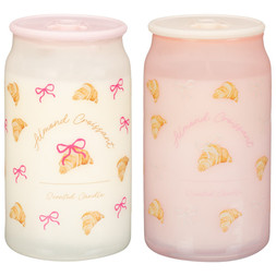 Croissant and bow soda cup candle £4