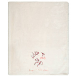 Embroidered patisserie throw £10