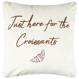 Slogan Croissant Cushion £8