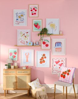 B&M HOME SS26 // SUMMER PRINTS // RETRO PRINT CANVAS - 30 X40CM £3 EACH // PRINTED WALL ART BREAKFAST CLUB 40X50CM £5 // PRINTED WALL ART SPICY MARG 40X50CM £5 //