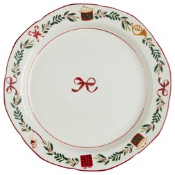 TRAD 10.5%22 COUPE CHRISTMAS PRINT DINNER PLATE £3 (438092)