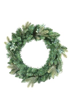 60cm LED mixed greenery wreath
