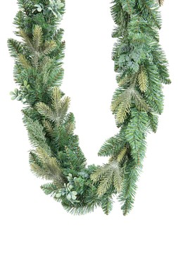 180cm LED mixed greenery garland