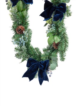 180cm garland with blue berry
