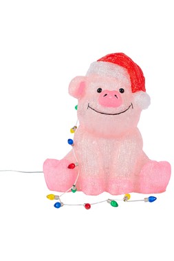 Poppy the pig acrylic light with twinkle