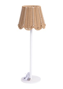 beige wicker lamp £19.99