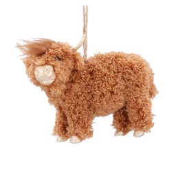 Fur highland cow decoration