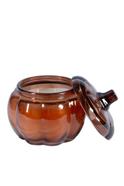 Glass Pumpkin candle