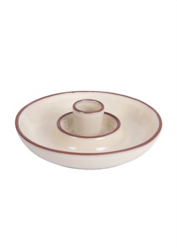 Glazed Terracotta olive dish stone £12.99