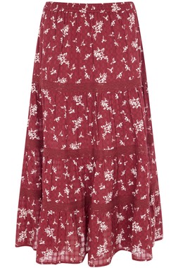 Lace Insert Floral Skirt £24