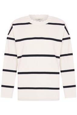 Neck Detail Stripe Sweatshirt £20