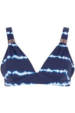 Tie Dye Bikini Top with Gold Trim £18