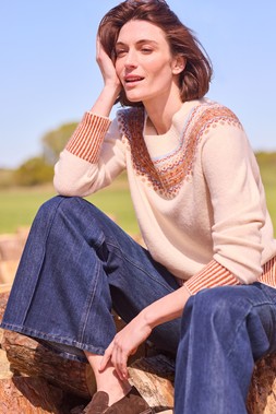 Fairisle Jumper £24 & Flared Jeans £25- Available from 9th August 2026