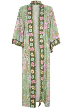 Peacock Print Kimono £25