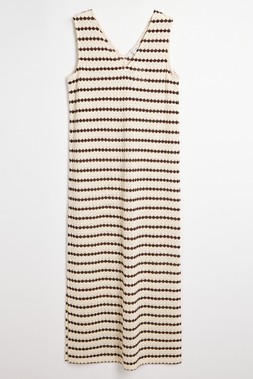 Crochet Striped Maxi Dress £22