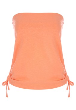Womens Coral Side Tie Bandeau Top £9