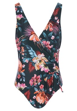Womens Khaki Floral Print Swimsuit £24