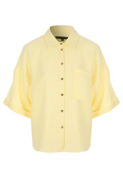 Womens Lemon Double Cotton Roll Sleeve Shirt £20