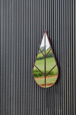 LEAF OUTDOOR MIRROR NATURAL RUST H90CM W50CM &pound;159.99