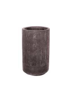 OUTDOOR HIDCOTE BLACK TERRACOTTA VASE PLANTER H45CM D29CM &pound;69.99
