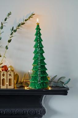 Advent Christmas Tree Candle Emerald &pound;16.99 2