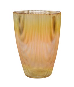 Amber Ribbed Tall Vase &pound;34.99