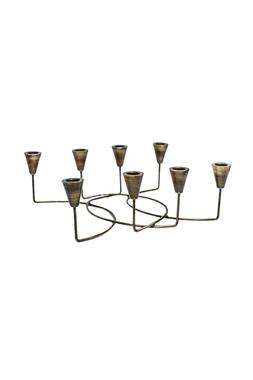 Antique Bronze Circular 8 Pc Candle Holder &pound;39.99