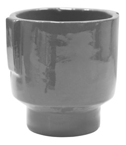 Aries Glazed Handles Planter Charcoal H15cm D14cm &pound;19.99, H20cm D19cm &pound;29.99